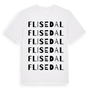 Flisedal ordlek t-shirt – ekologisk bomull t-shirt från Pinshirt