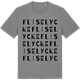 Mid Heather Gray t-shirt med Fliselycke ordlek t-shirt