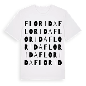 Florida ordlek t-shirt – ekologisk bomull t-shirt från Pinshirt