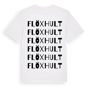 Flöxhult ordlek t-shirt – ekologisk bomull t-shirt från Pinshirt