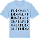 Blue Soul t-shirt med Flöxmåla ordlek t-shirt