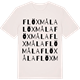 Vintage White t-shirt med Flöxmåla ordlek t-shirt