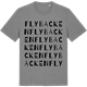 Mid Heather Gray t-shirt med Flybacken ordlek t-shirt