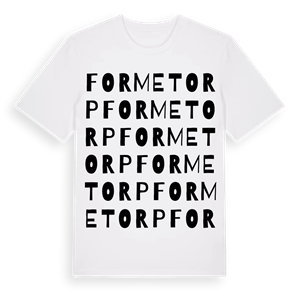 Formetorp ordlek t-shirt – ekologisk bomull t-shirt från Pinshirt