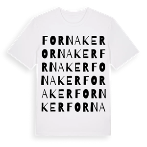 Fornaker ordlek t-shirt – ekologisk bomull t-shirt från Pinshirt