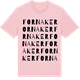 Pink Cotton t-shirt med Fornaker ordlek t-shirt