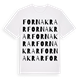 White t-shirt med Fornakrar ordlek t-shirt