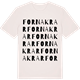 Vintage White t-shirt med Fornakrar ordlek t-shirt