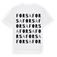 White t-shirt med Forsa ordlek t-shirt