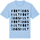 Blue Soul t-shirt med Förtångshult ordlek t-shirt
