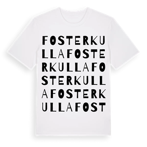 Fosterkulla ordlek t-shirt – ekologisk bomull t-shirt från Pinshirt
