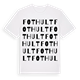 White t-shirt med Fothult ordlek t-shirt