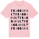 Pink Cotton t-shirt med Fraggahult ordlek t-shirt