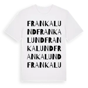 Frankalund ordlek t-shirt – ekologisk bomull t-shirt från Pinshirt