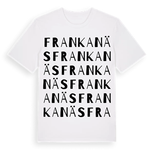 Frankanäs ordlek t-shirt – ekologisk bomull t-shirt från Pinshirt