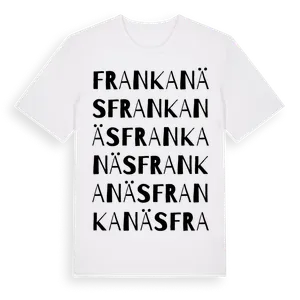 Frankanäs ordlek t-shirt – ekologisk bomull t-shirt från Pinshirt