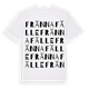 Frännafälle ordlek t-shirt