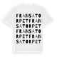 Fransatorpet ordlek t-shirt
