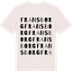 Vintage White t-shirt med Fransborg ordlek t-shirt