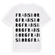 Fransborg ordlek t-shirt