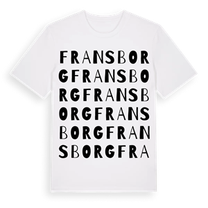 Fransborg ordlek t-shirt – ekologisk bomull t-shirt från Pinshirt