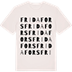 Vintage White t-shirt med Fridafors ordlek t-shirt