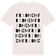 Vintage White t-shirt med Fridhem ordlek t-shirt