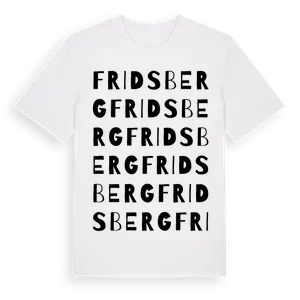 Fridsberg ordlek t-shirt – ekologisk bomull t-shirt från Pinshirt
