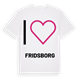 Jag älskar Fridsborg t-shirt stort tryck