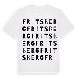 Fritsberg ordlek t-shirt – ekologisk bomull t-shirt från Pinshirt
