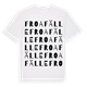 Froafälle ordlek t-shirt