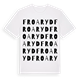 White t-shirt med Froaryd ordlek t-shirt