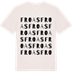 Vintage White t-shirt med Froas ordlek t-shirt