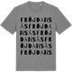 Mid Heather Gray t-shirt med Fröjdansås ordlek t-shirt