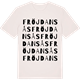 Vintage White t-shirt med Fröjdansås ordlek t-shirt