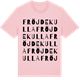 Pink Cotton t-shirt med Fröjdekulla ordlek t-shirt