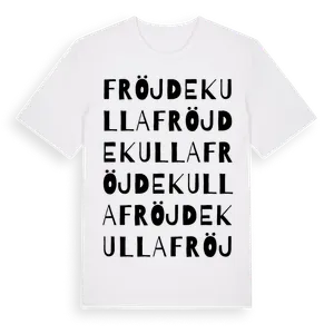 Fröjdekulla ordlek t-shirt – ekologisk bomull t-shirt från Pinshirt