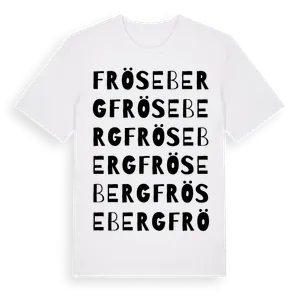 Fröseberg ordlek t-shirt – ekologisk bomull t-shirt från Pinshirt