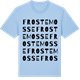 Blue Soul t-shirt med Frostemosse ordlek t-shirt