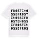 White t-shirt med Frostemosse ordlek t-shirt
