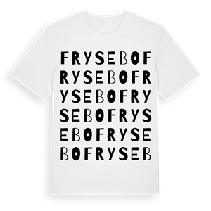 Frysebo ordlek t-shirt – ekologisk bomull t-shirt från Pinshirt