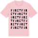 Pink Cotton t-shirt med Furet ordlek t-shirt
