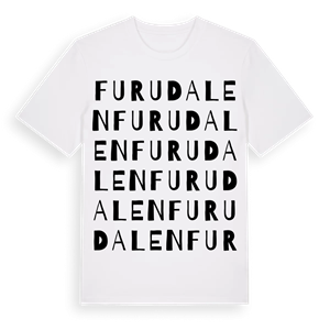 Furudalen ordlek t-shirt – ekologisk bomull t-shirt från Pinshirt