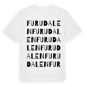 Furudalen ordlek t-shirt – ekologisk bomull t-shirt från Pinshirt