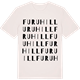 Vintage White t-shirt med Furuhill ordlek t-shirt