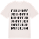Vintage White t-shirt med Furuhov ordlek t-shirt