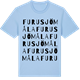 Blue Soul t-shirt med Furusjömåla ordlek t-shirt