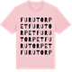 Pink Cotton t-shirt med Furutorpet ordlek t-shirt