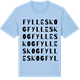 Blue Soul t-shirt med Fylleskog ordlek t-shirt