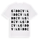 White t-shirt med Gäddevik ordlek t-shirt